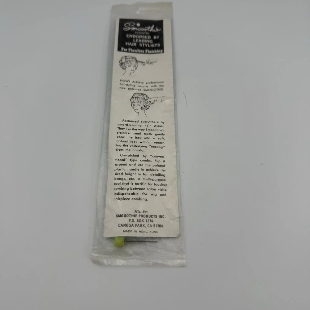 VINTAGE SMOOTHIE Comb‎ Patented Professional Hair Styling Tool Comb Green